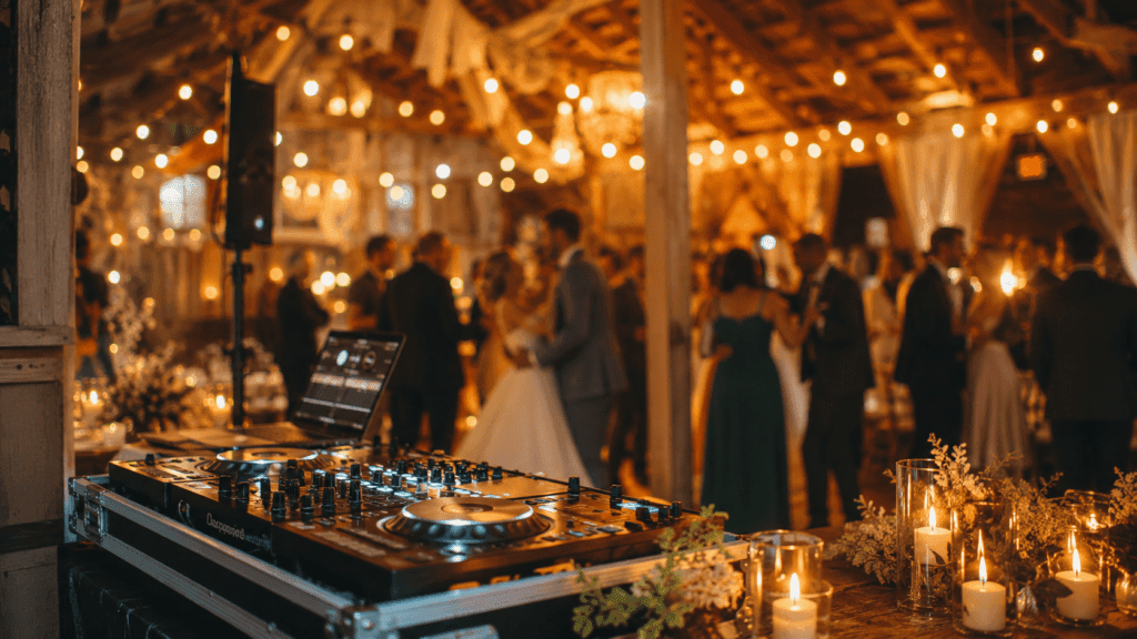 Hochzeits DJ in Bremen legt bei einer eleganten Scheunenhochzeit auf