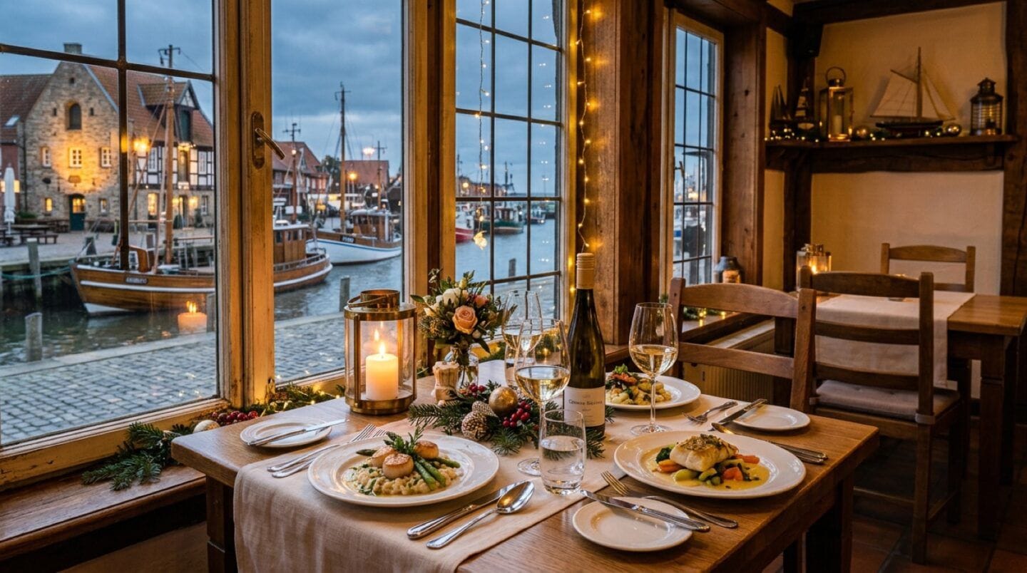 Hochzeitsessen mit Hafenblick – Restaurant Steuben in Cuxhaven